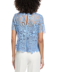 Oscar De La Renta Bellflower Silk-Lined Top