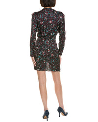 Isabel Marant Etoile Baikal Silk-Trim Wrap Dress