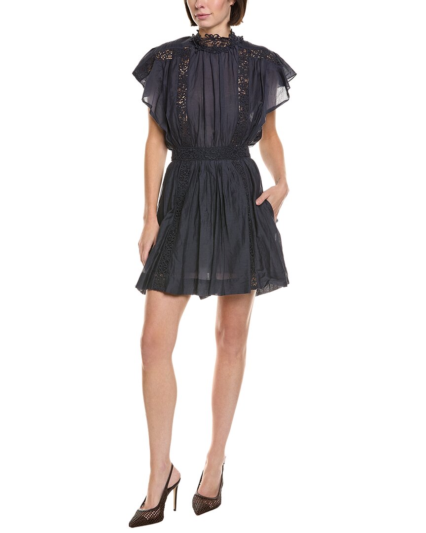 Isabel Marant Etoile Gisele Lace-Trim Mini Dress