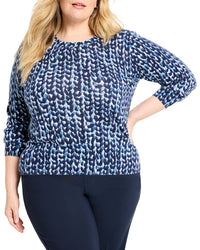 Nic+Zoe Plus Knit Stitch Sweater