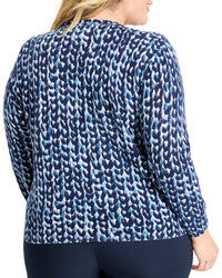 Nic+Zoe Plus Knit Stitch Sweater
