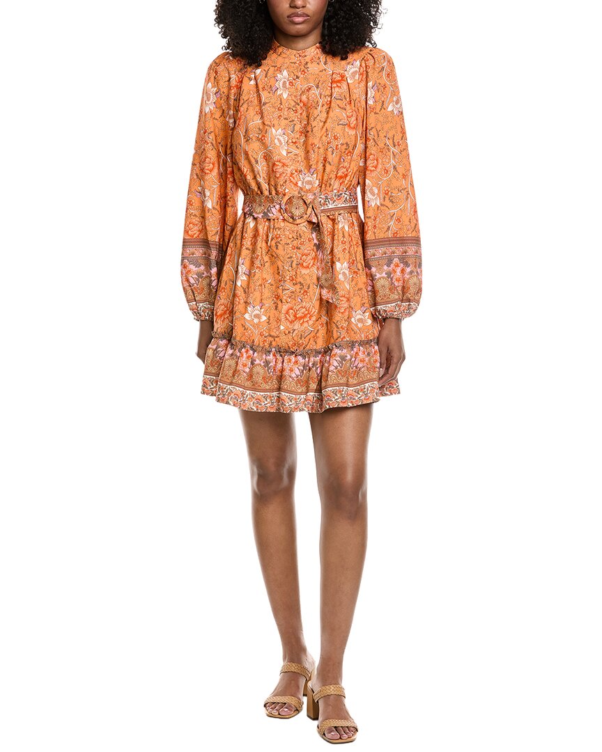 Fate Floral Border Print Shirtdress