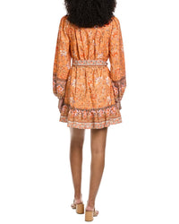 Fate Floral Border Print Shirtdress