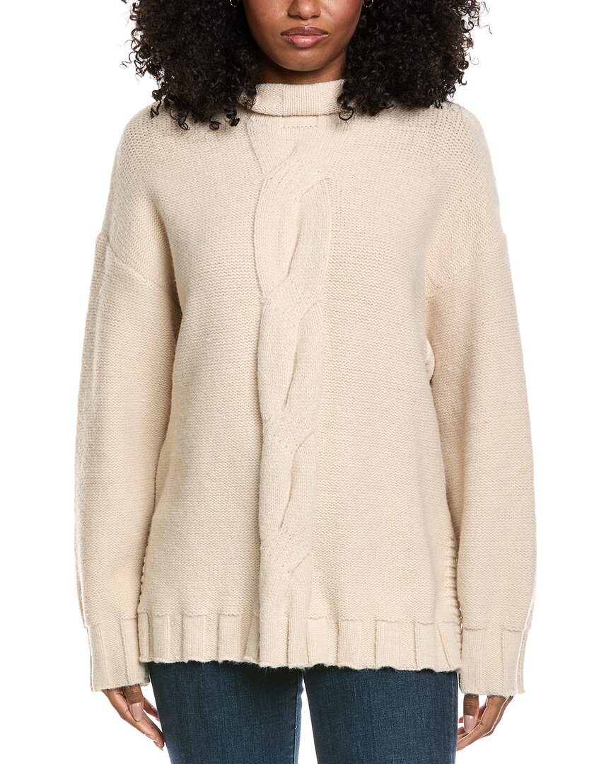 Fate Mock Neck Cable Knit Sweater