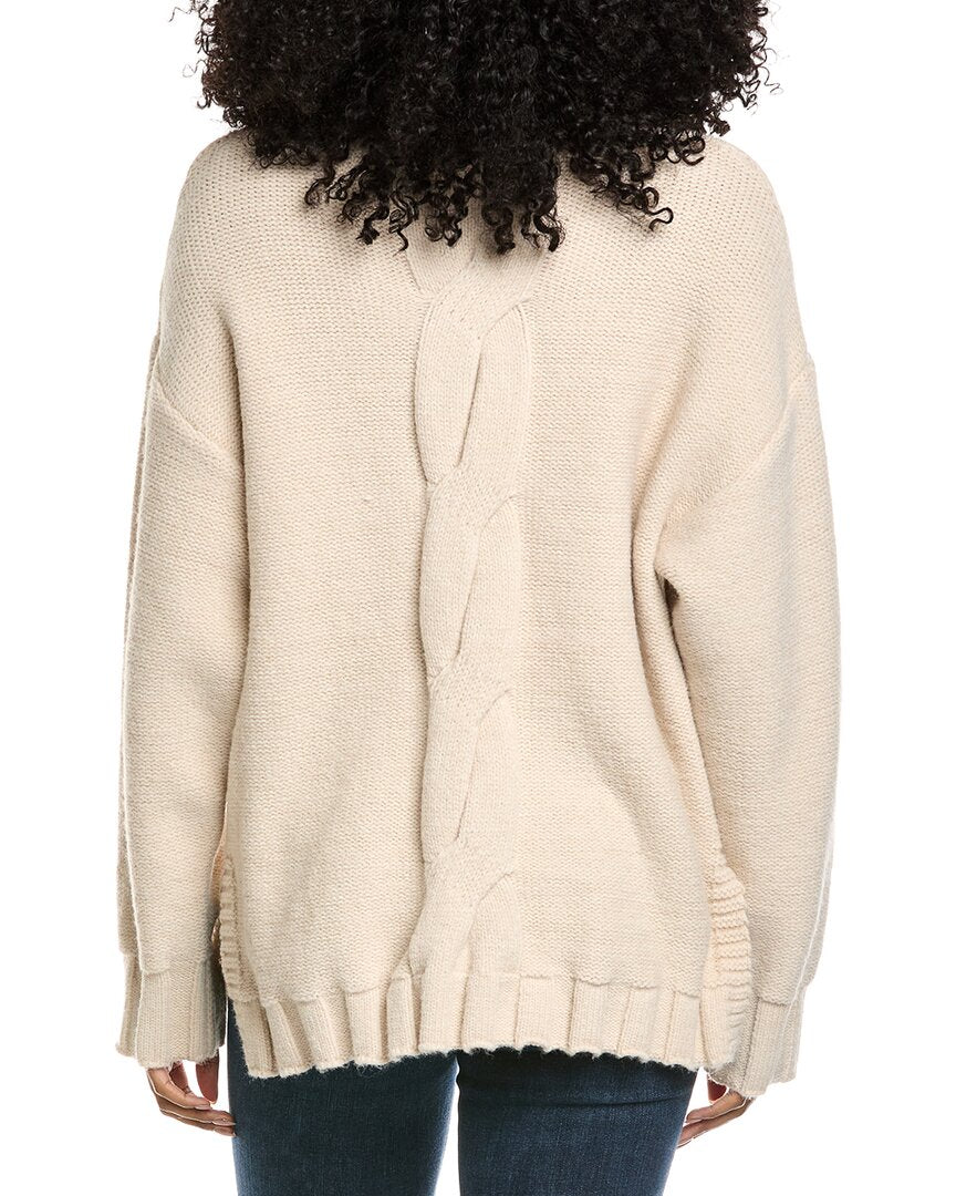 Fate Mock Neck Cable Knit Sweater