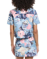 Laundry By Shelli Segal Cropped Printed Jacket