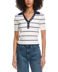 Laundry By Shelli Segal Collared Popover Sweater