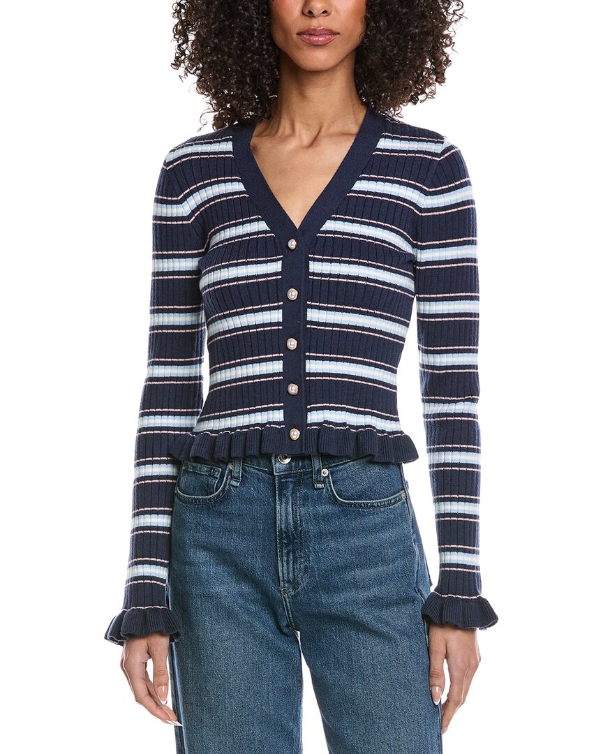 Laundry By Shelli Segal Ruffle Hem Cardigan