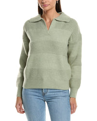 Fate Collared Split Neck Sweater