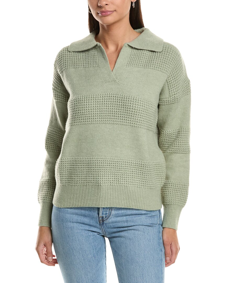 Fate Collared Split Neck Sweater