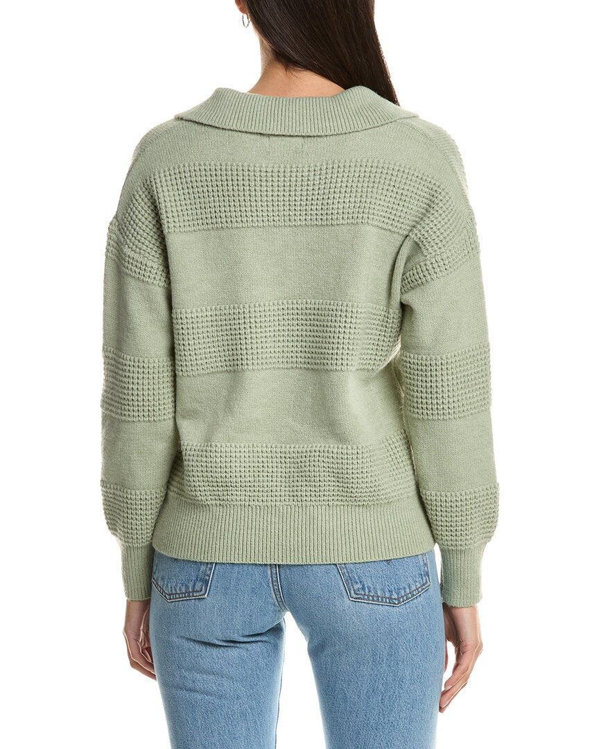 Fate Collared Split Neck Sweater