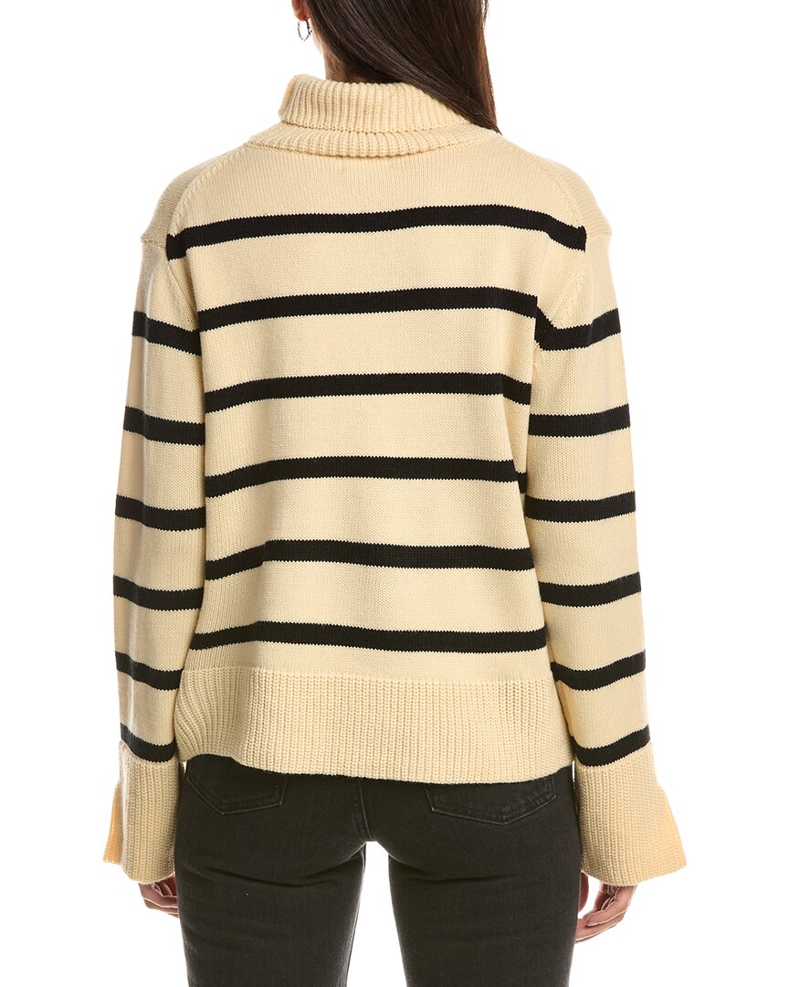 Fate Stripe Pattern Turtleneck Sweater