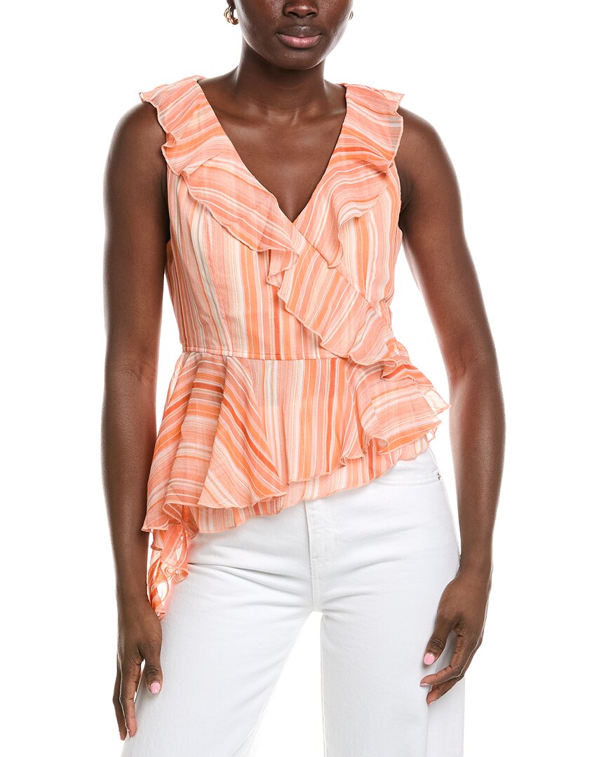 Laundry By Shelli Segal Asymmetrical Ruffle Blouse