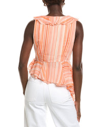Laundry By Shelli Segal Asymmetrical Ruffle Blouse