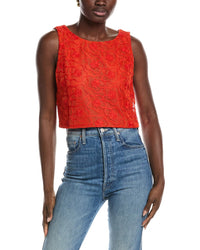 Laundry By Shelli Segal Embroidered Top