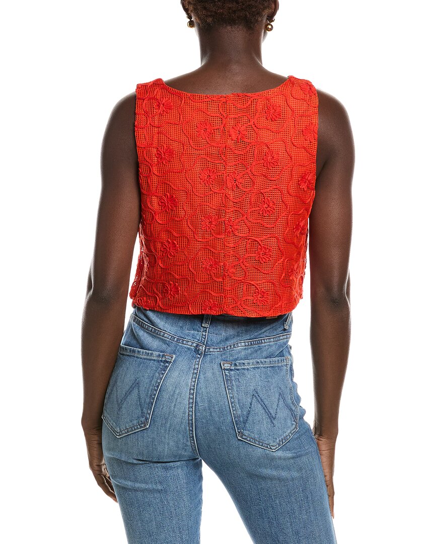Laundry By Shelli Segal Embroidered Top