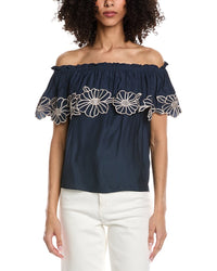Ramy Brook Cairo Short Sleeve Top