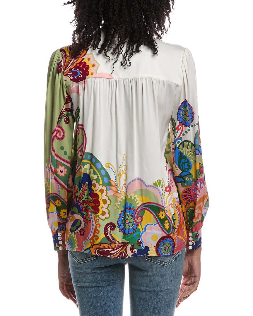 Elie Tahari Elie Tahari The Olivia Celestial Paisley Blouse