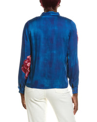 Elie Tahari Elie Tahari The Silk-Blend Sonja Garden Escape Blouse