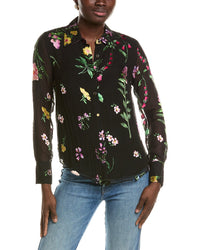 Elie Tahari Elie Tahari The Janice Silk-Blend Blouse