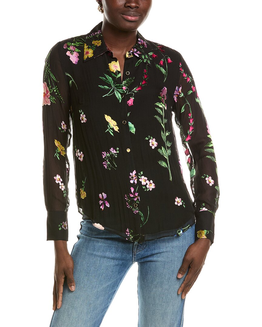 Elie Tahari Elie Tahari The Janice Silk-Blend Blouse