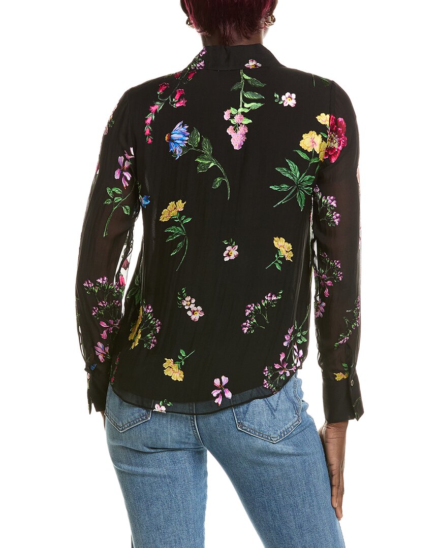 Elie Tahari Elie Tahari The Janice Silk-Blend Blouse