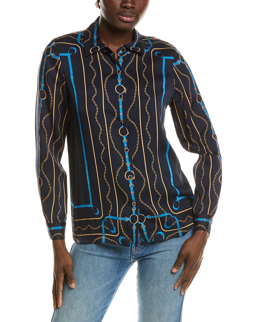 Elie Tahari Elie Tahari The Madeline Silk-Blend Blouse
