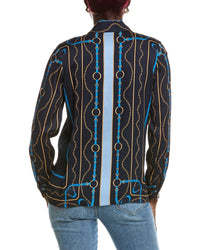 Elie Tahari Elie Tahari The Madeline Silk-Blend Blouse