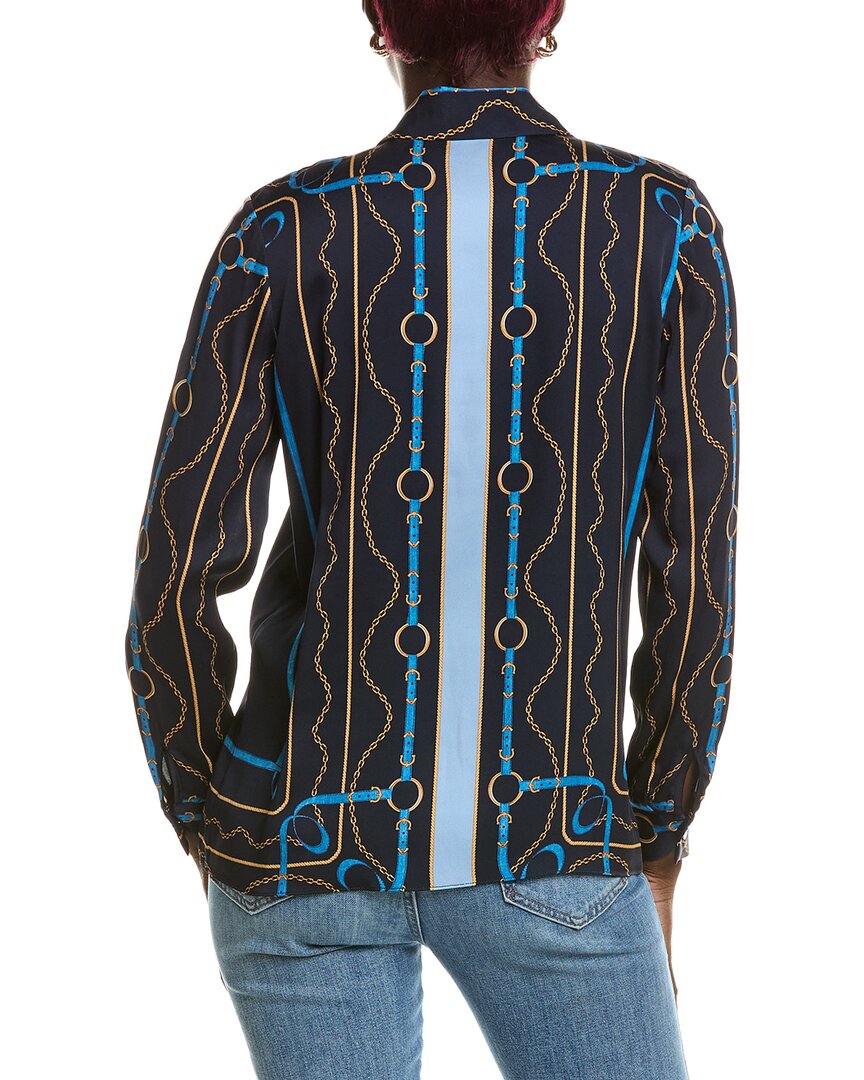 Elie Tahari Elie Tahari The Madeline Silk-Blend Blouse
