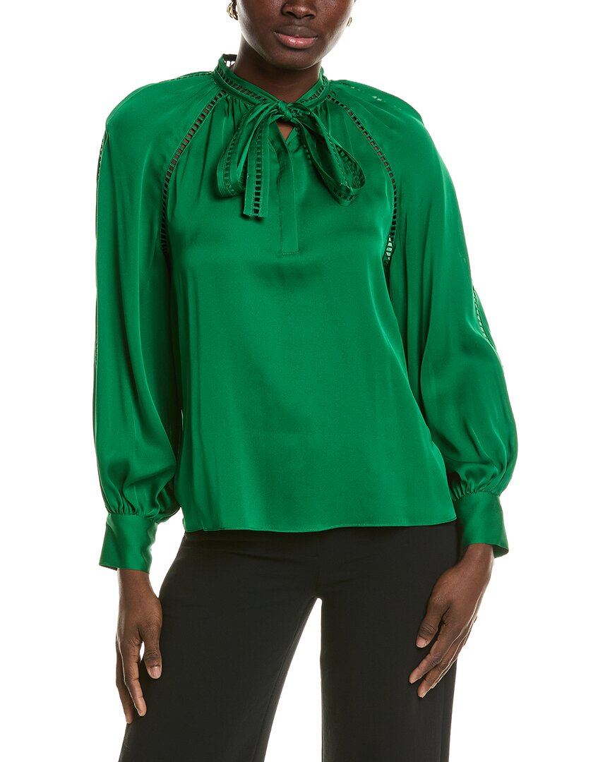 Elie Tahari Elie Tahari The Angie Silk-Blend Blouse