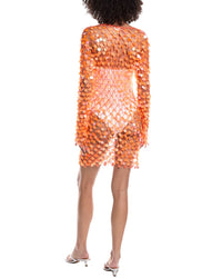 Milly Sequin Crochet Mini Dress