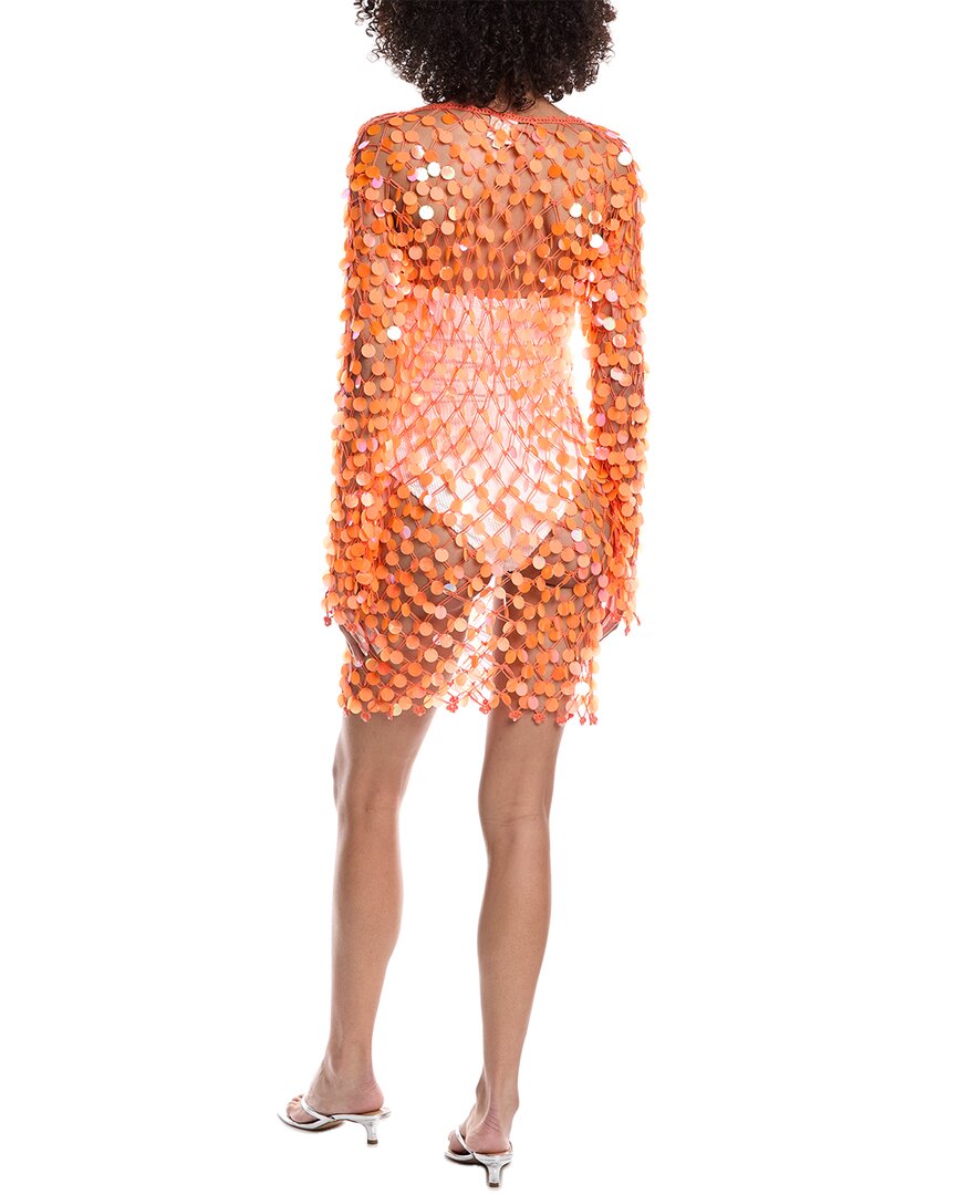 Milly Sequin Crochet Mini Dress