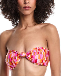 Milly Sunset Tile Knot Bandeau Bikini Top