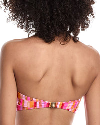 Milly Sunset Tile Knot Bandeau Bikini Top