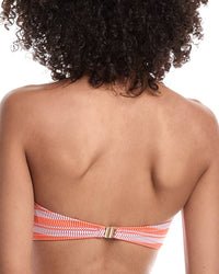 Milly Stripe Knot Bandeau Bikini Top