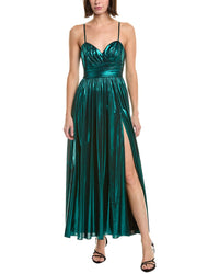 Milly Shannon Solid Metallic Dress