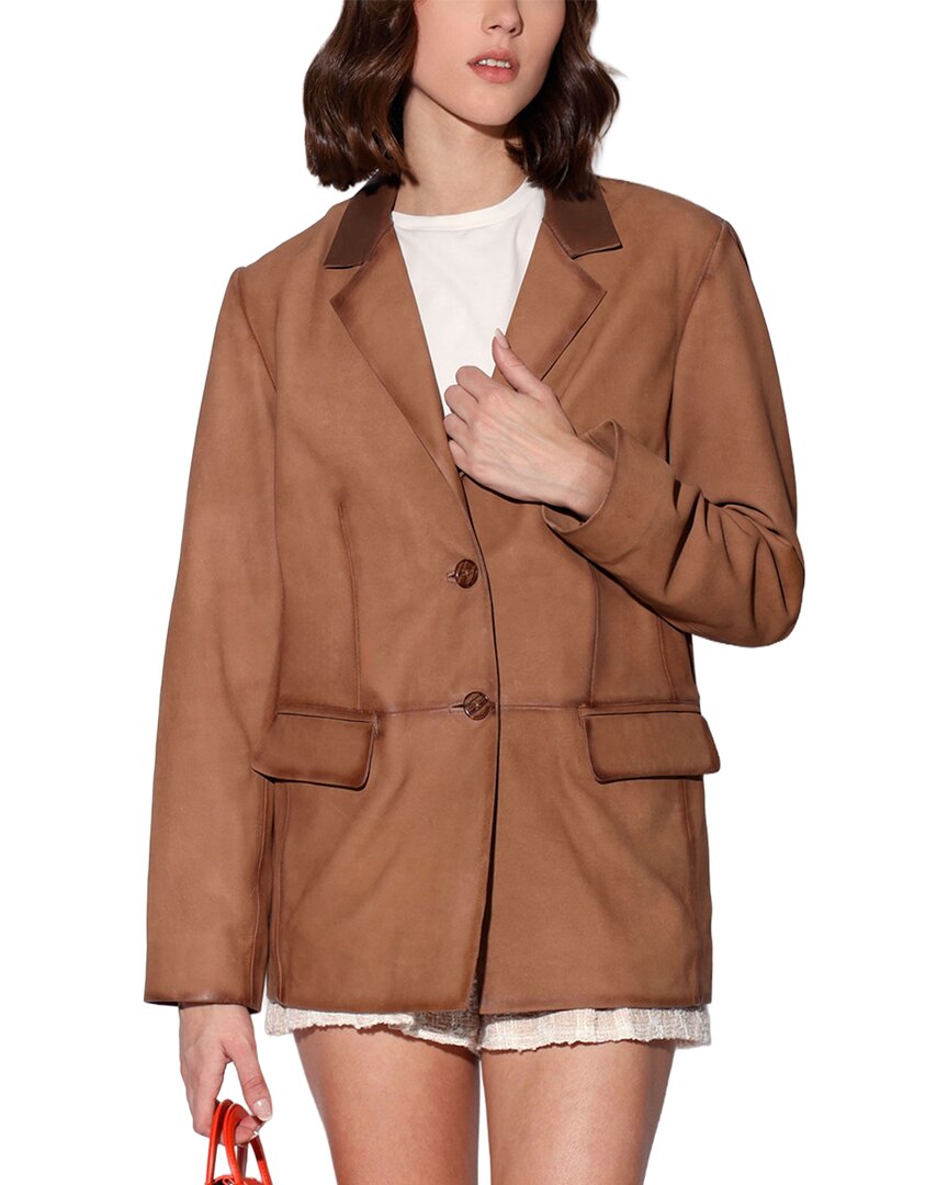 Walter Baker Ray Leather Blazer