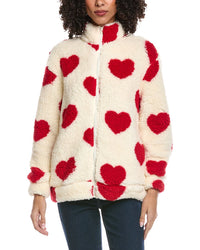 Madison Miles Fleece Zip Cardigan