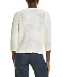 Jones New York Tie Front 3/4 Sleeve Cardigan