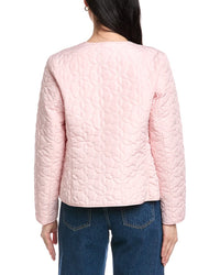 Jones New York Quilted Snap Front Jacket