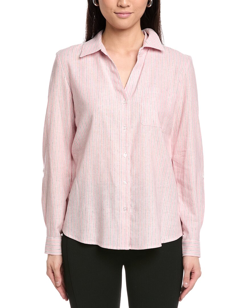 Jones New York Y-Neck Button Front Tunic