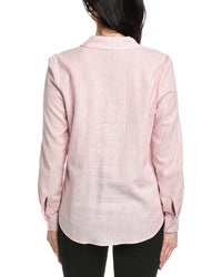 Jones New York Y-Neck Button Front Tunic