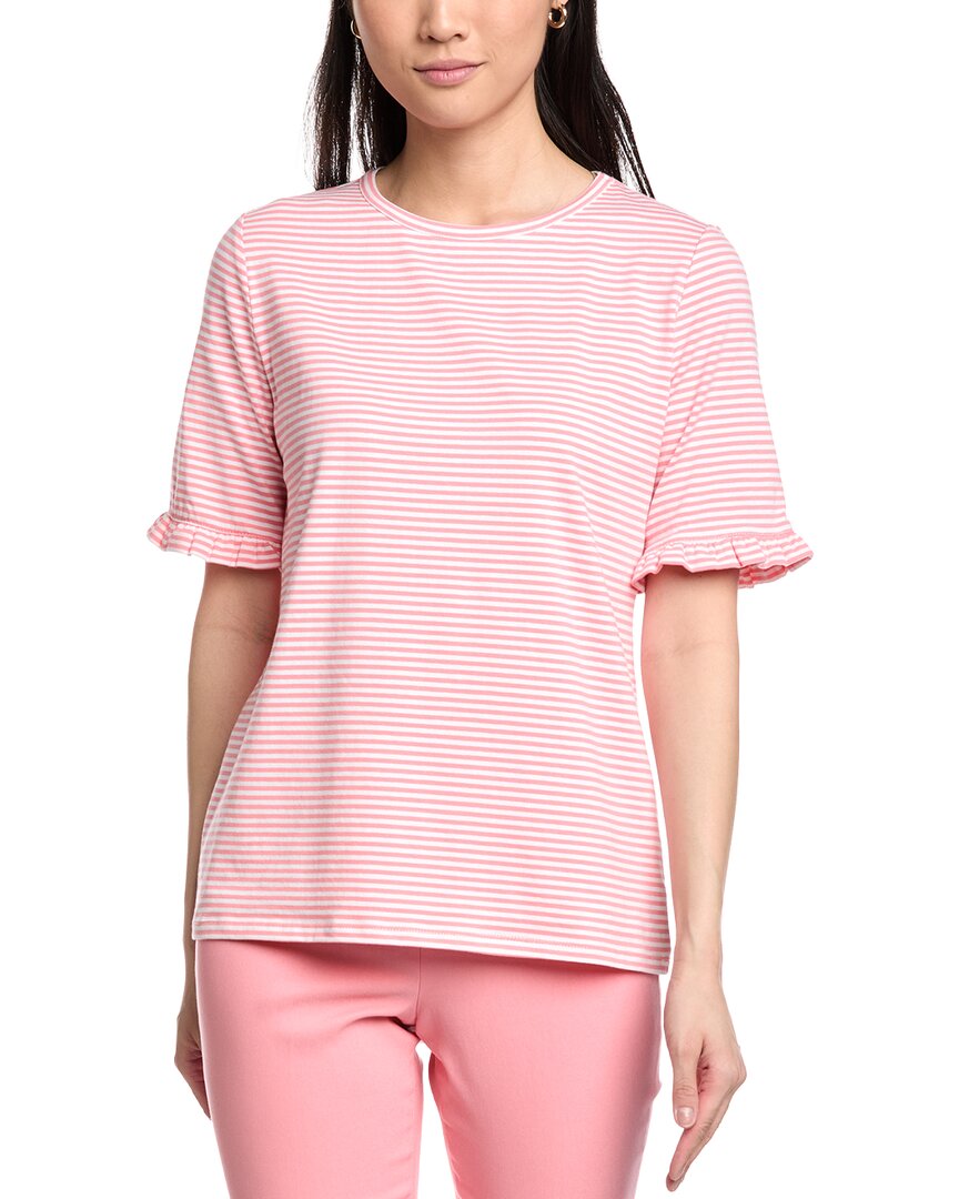 Jones New York Elbow Ruffle Sleeve T-Shirt