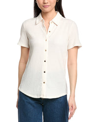 Jones New York Seabreeze Crinkle Top