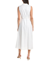 Jones New York Sleeveless Linen-Blend Maxi Shirtdress