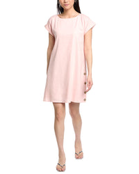 Jones New York Linen-Blend Swing Dress