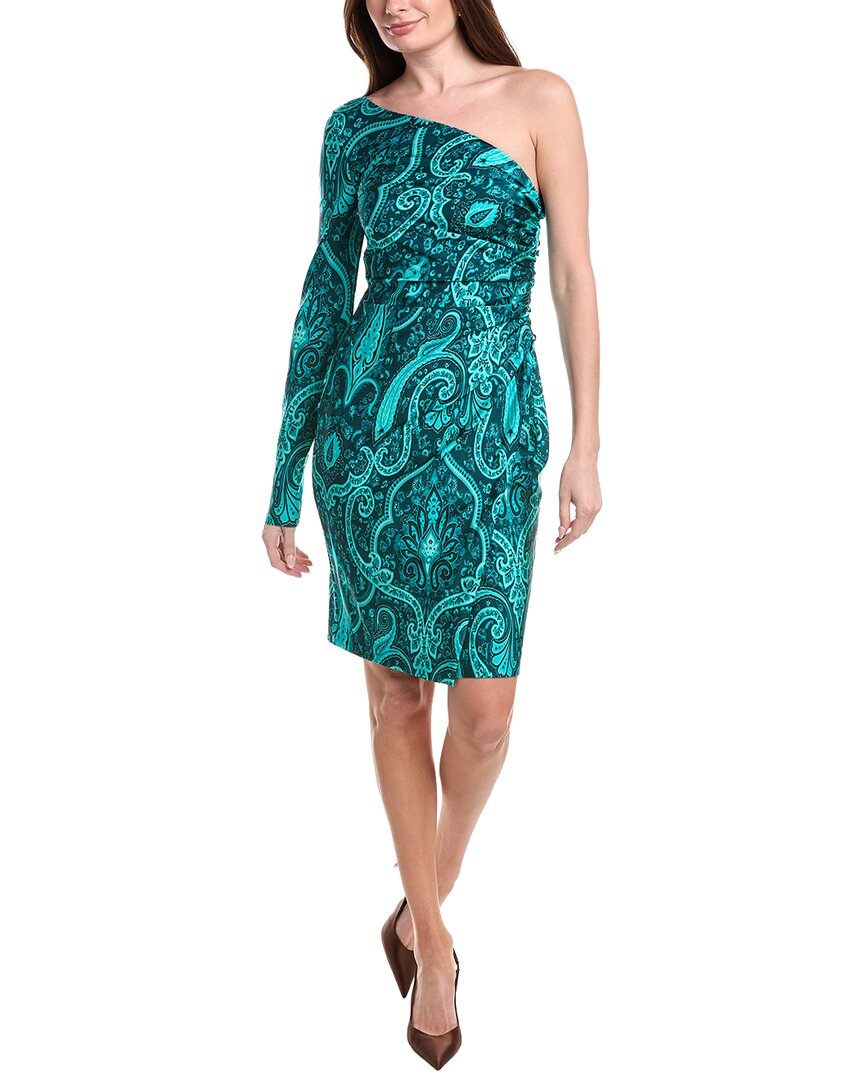 Etro One-Shoulder Wrap Dress