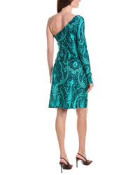 Etro One-Shoulder Wrap Dress