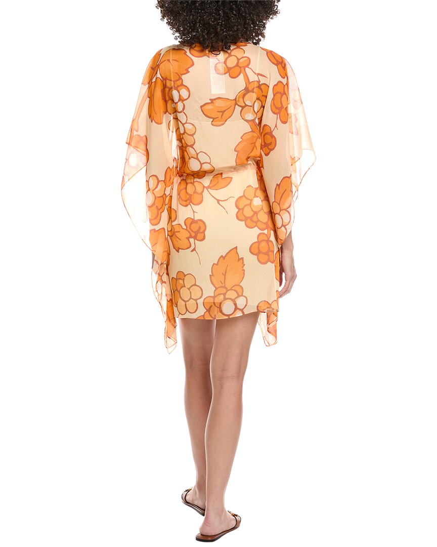 etro orange dress Etro Long-Sleeve Velvet Paisley Dress
