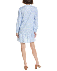 Sail to Sable Sail To Sable Ruffle Hem Linen-Blend Dress
